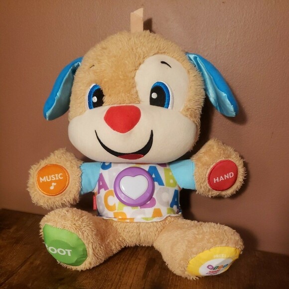 Fisher Price Laugh and Learn ABC Smart Stages Interactive Puppy Dog Blue Ears - Picture 2 of 5